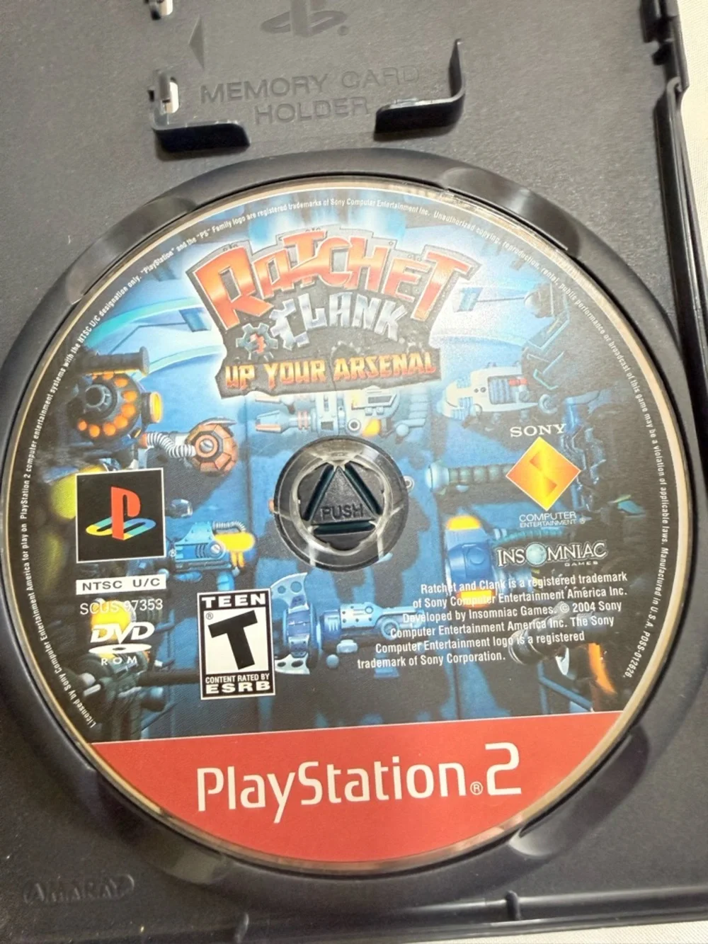 Sony PlayStation 2 Ratchet & Clank Up Your Arsenal - Red & Green Cover
